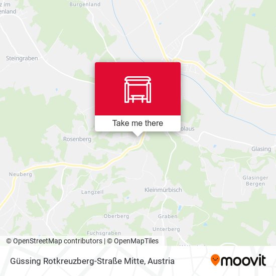 Güssing Rotkreuzberg-Straße Mitte map