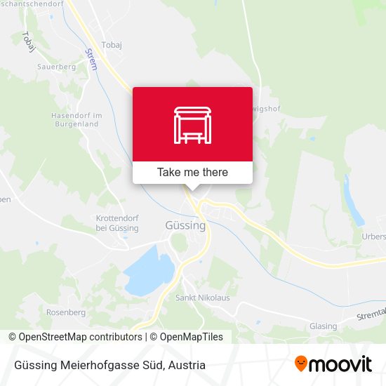 Güssing Meierhofgasse Süd map