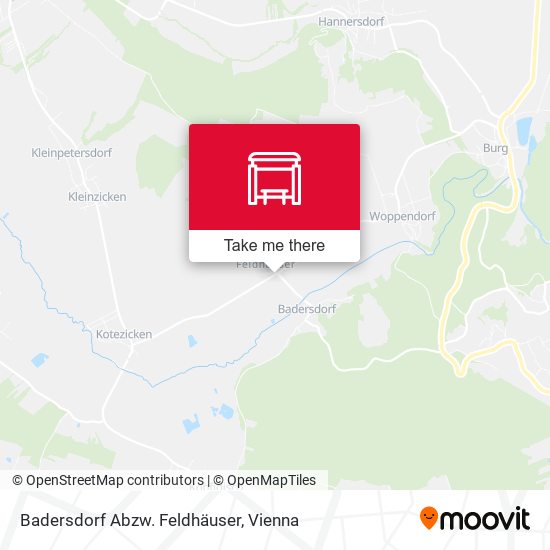 Badersdorf Abzw. Feldhäuser map