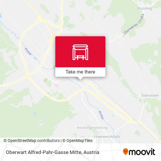 Oberwart Alfred-Pahr-Gasse Mitte map
