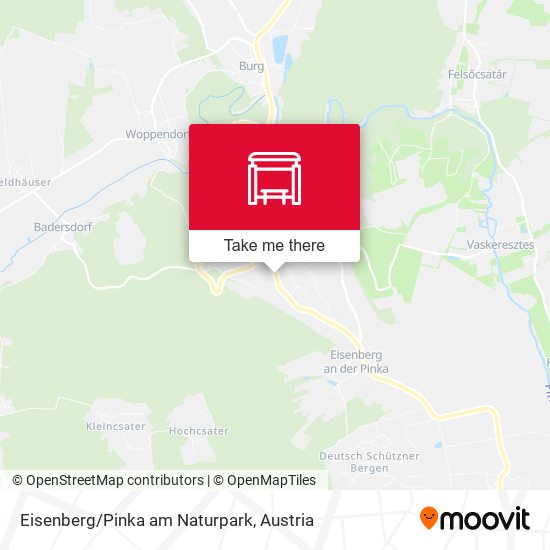 Eisenberg/Pinka am Naturpark map