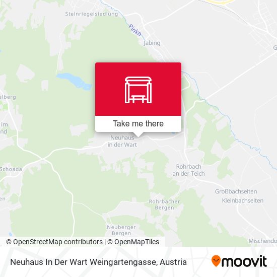 Neuhaus In Der Wart Weingartengasse map