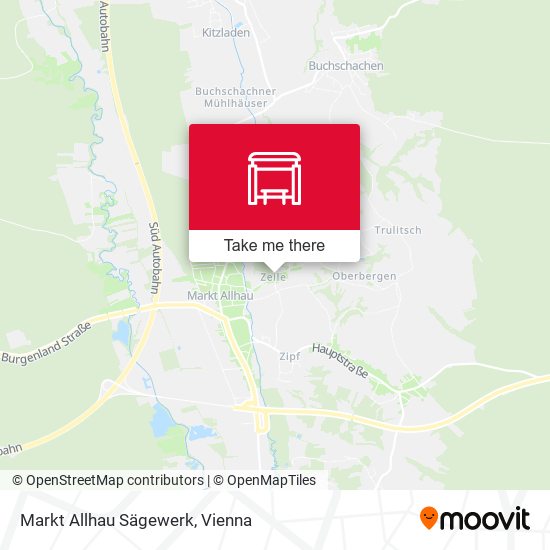 Markt Allhau Sägewerk map