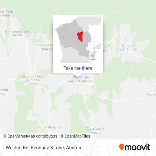 Weiden Bei Rechnitz Kirche map