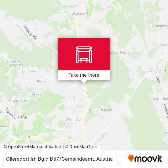 Ollersdorf Im Bgld B57 / Gemeindeamt map