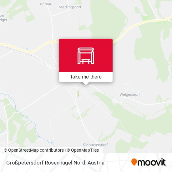 Großpetersdorf Rosenhügel Nord map