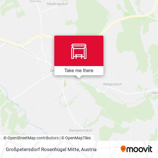 Großpetersdorf Rosenhügel Mitte map