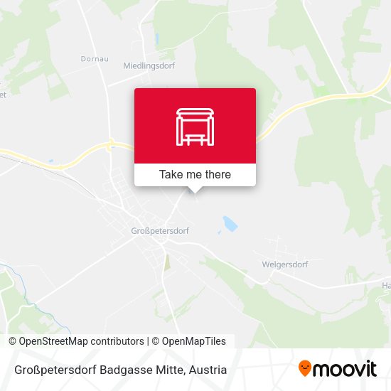 Großpetersdorf Badgasse Mitte map