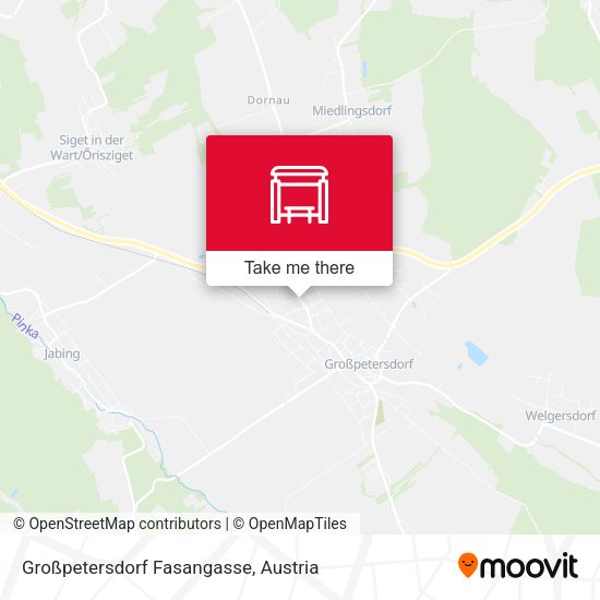 Großpetersdorf Fasangasse map