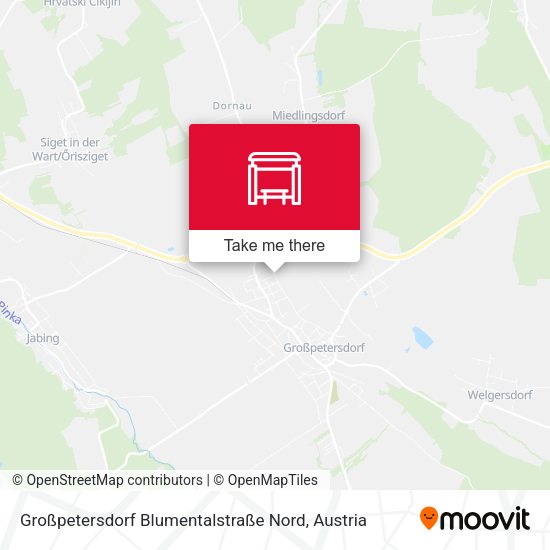Großpetersdorf Blumentalstraße Nord map