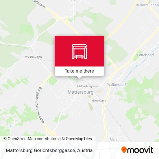 Mattersburg Gerichtsberggasse map