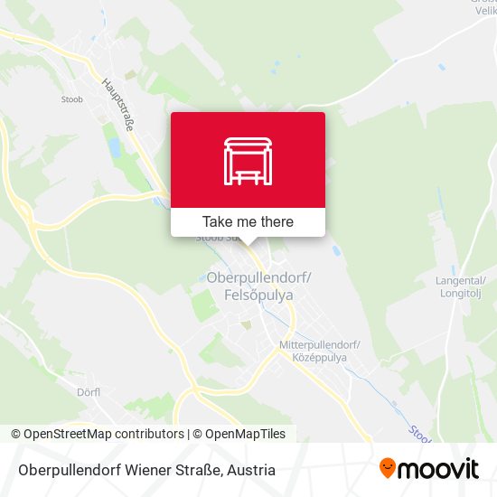 Oberpullendorf Wiener Straße map