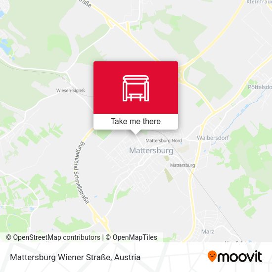Mattersburg Wiener Straße map