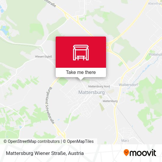 Mattersburg Wiener Straße map