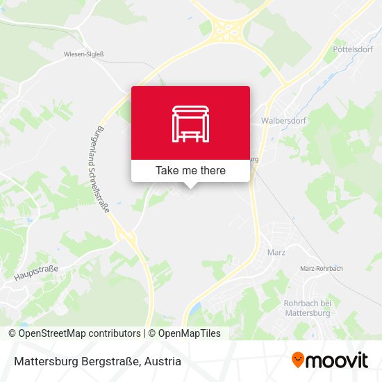Mattersburg Bergstraße map