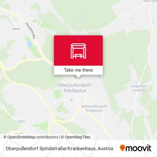 Oberpullendorf Spitalstraße / Krankenhaus map