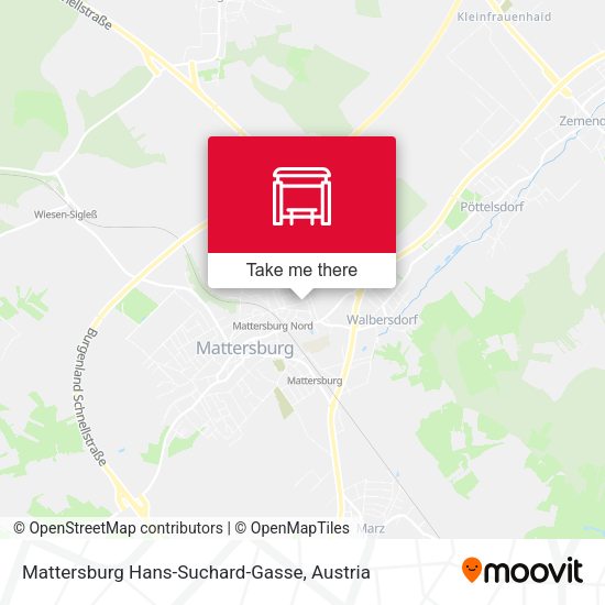 Mattersburg Hans-Suchard-Gasse map