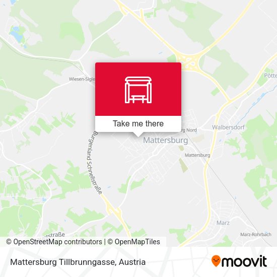 Mattersburg Tillbrunngasse map