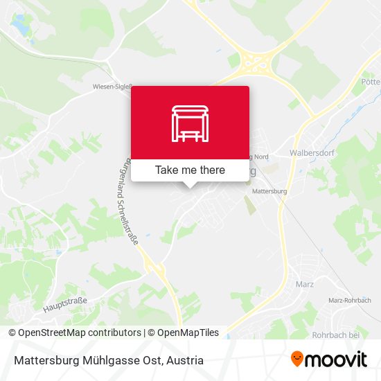 Mattersburg Mühlgasse Ost map