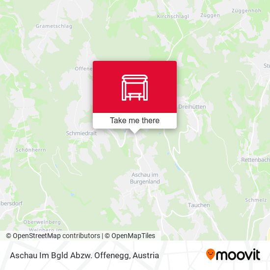 Aschau Im Bgld Abzw. Offenegg map