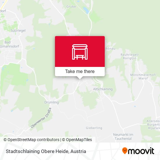 Stadtschlaining Obere Heide map