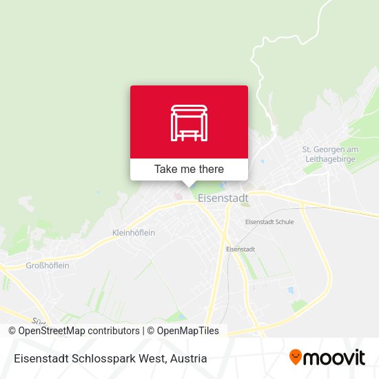 Eisenstadt Schlosspark West map