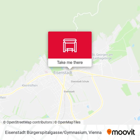 Eisenstadt Bürgerspitalgasse / Gymnasium map