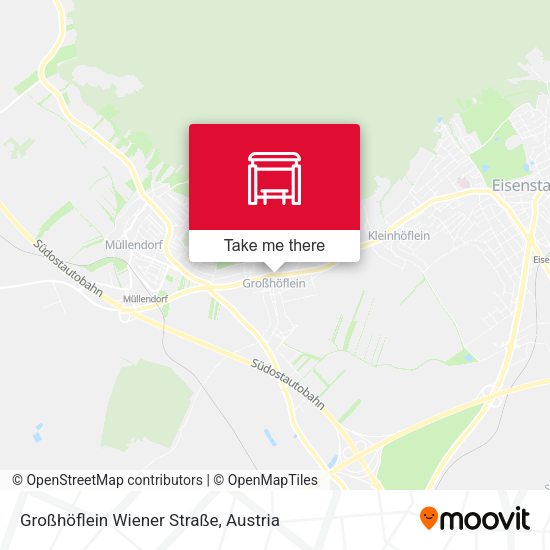 Großhöflein Wiener Straße map