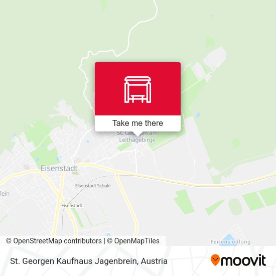 St. Georgen Kaufhaus Jagenbrein map