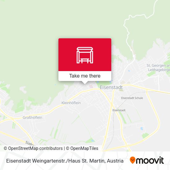 Eisenstadt Weingartenstr. / Haus St. Martin map