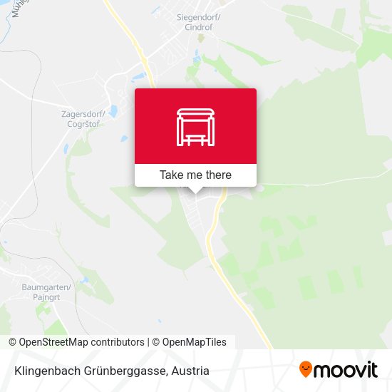 Klingenbach Grünberggasse map