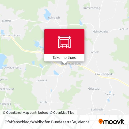 Pfaffenschlag / Waidhofen Bundesstraße map