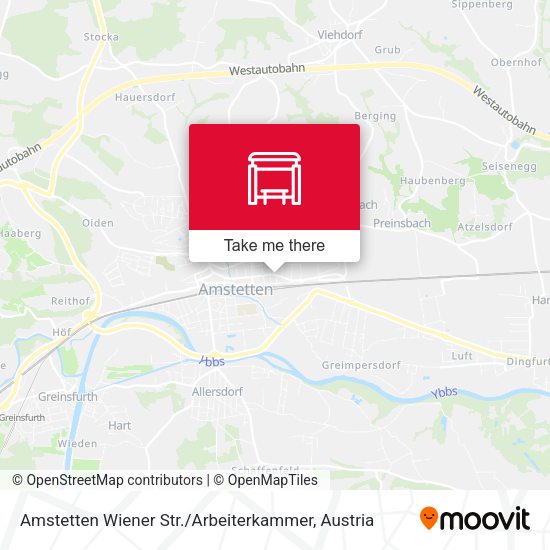 Amstetten Wiener Str. / Arbeiterkammer map