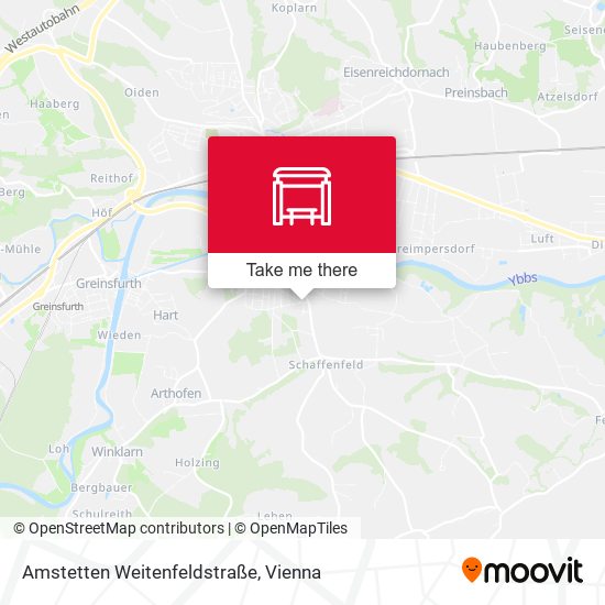 Amstetten Weitenfeldstraße map