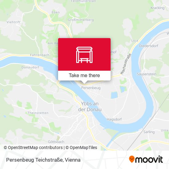 Persenbeug Teichstraße map
