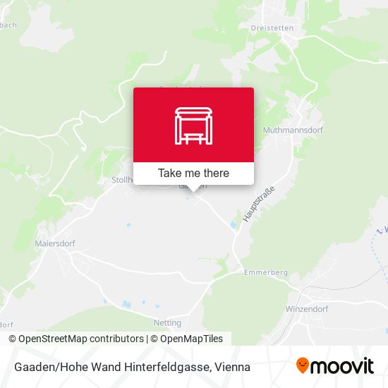 Gaaden / Hohe Wand Hinterfeldgasse map