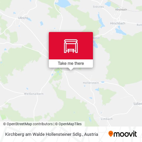 Kirchberg am Walde Hollensteiner Sdlg. map