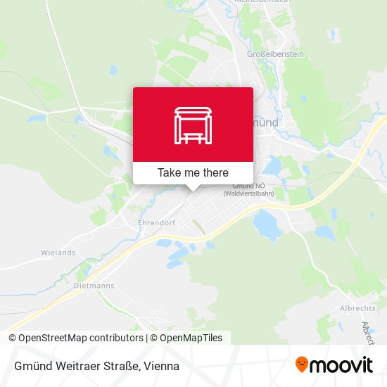 Gmünd Weitraer Straße map