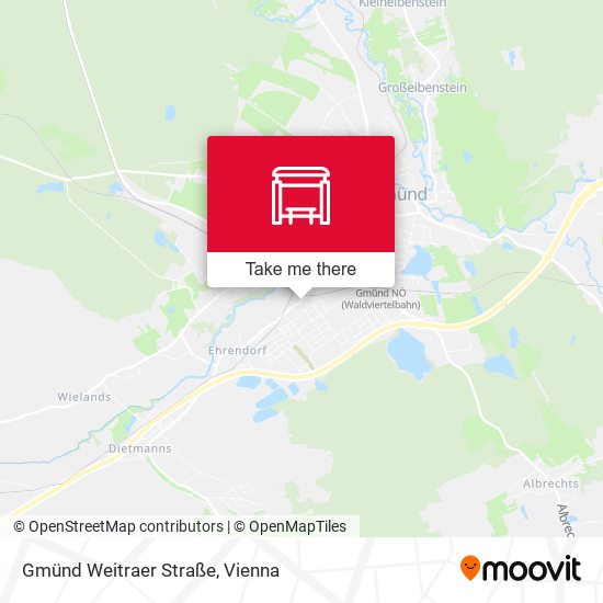 Gmünd Weitraer Straße map