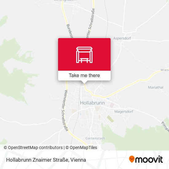 Hollabrunn Znaimer Straße map