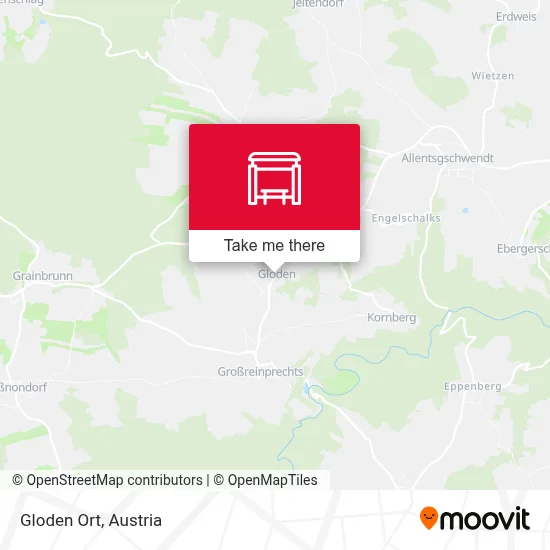 Gloden Ort map