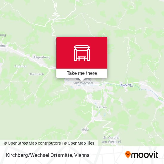 Kirchberg/Wechsel Ortsmitte map