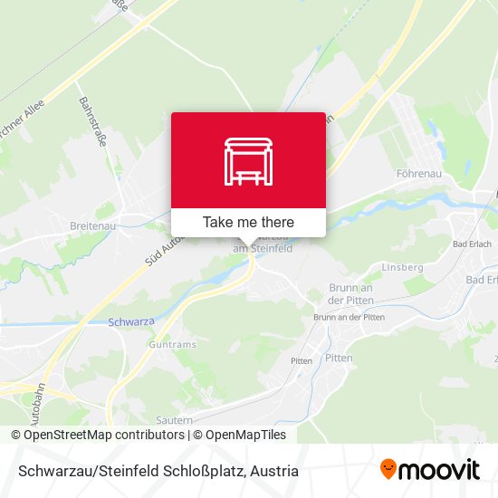 Schwarzau / Steinfeld Schloßplatz map