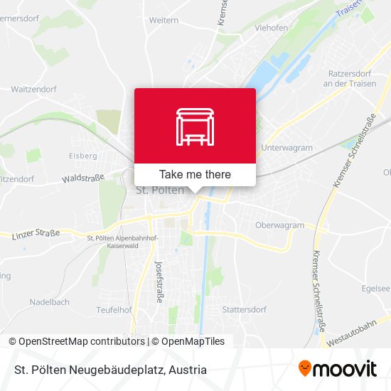 St. Pölten Neugebäudeplatz map