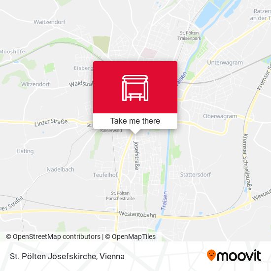 St. Pölten Josefskirche map