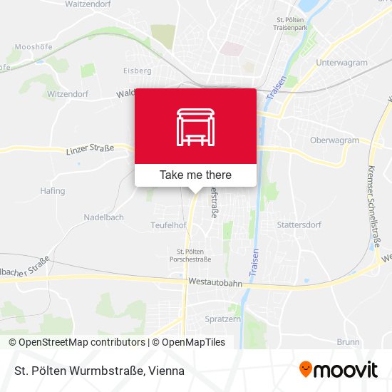 St. Pölten Wurmbstraße map