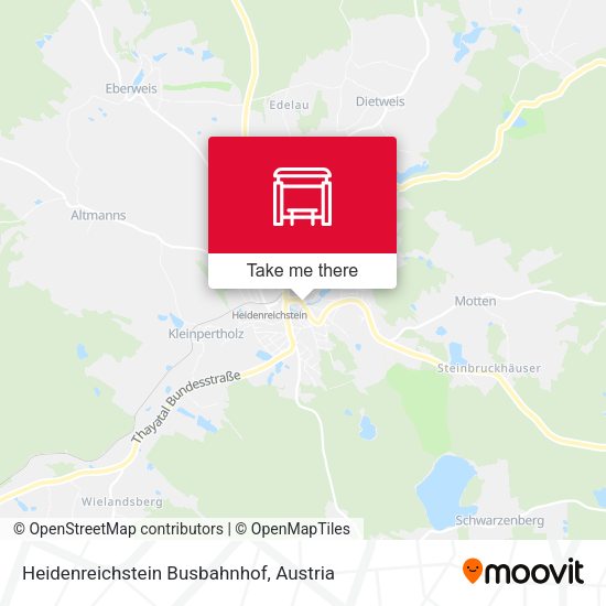 Heidenreichstein Busbahnhof map