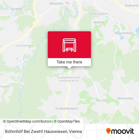 Böhmhöf Bei Zwettl Hauswiesen map