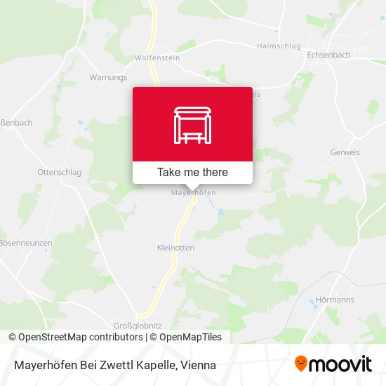 Mayerhöfen Bei Zwettl Kapelle map