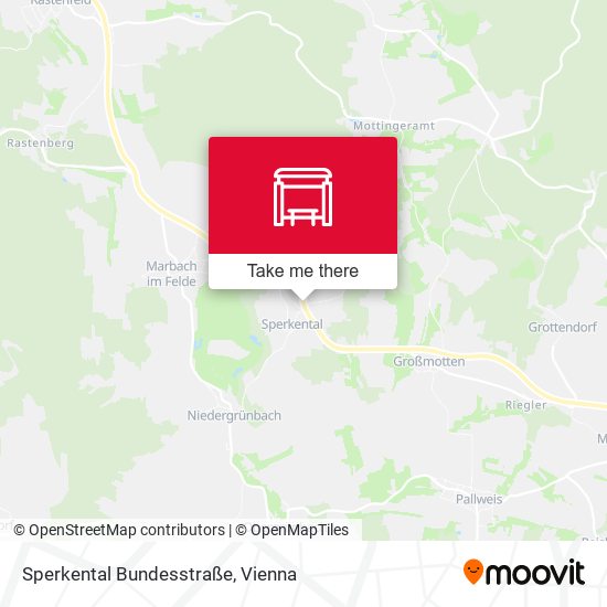 Sperkental Bundesstraße map